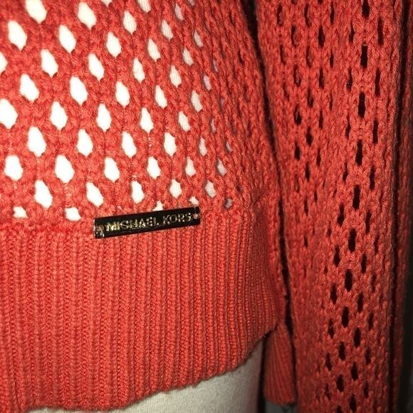 MICHEAL KORS  knitted  coral sweater size S - Picture 4 of 8
